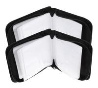 INOOMP Portable CD Bag and DVD Case Oxford Fabric Thickened Zippered Disc Holder Compact Mini Storage Pouch Sturdy Protective Organizer for Travel Car Use