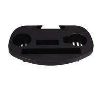 INOOMP Portable Cup Holder Reusable Easy to Clean Black Pp with 85mm Cup Hole Size for Lawn Chair Beach Recliner Chair for Garden Relaxation and Camping