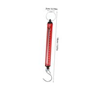 INOOMP Portable Mini Handheld Spring Hanging Scale with Hook Bright Color Lightweight Weight Scale for Luggage Travel Fishing and Home Use Easy Operation Mechanical Balance Up