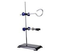 INOOMP Portable Miniature Retort Stand Iron Frame Support Platform with Clamp for Laboratory Chemical Reactions and Test Tube Fixing Small