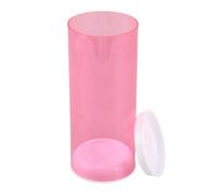 INOOMP Portable Plastic Shuttlecock Storage Tubes with Caps, 3pcs Pink Badminton Shuttle Holder for Sports, Training, and Outdoor Use