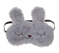 INOOMP Portable Plush Sleeping Blindfold with Comfortable Elastic Band, Lovely Eye Cover for Travel and Nap, Soft Plush Eye Mask for Family and Friends