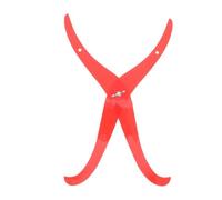 INOOMP Portable Red Plastic Bent Leg Pottery Measuring Ruler Tool for Clay Modeling and Ceramic Sculpture Measuring Inner and Outer Dimensions with Accurate Craft Calipers