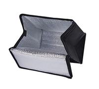 INOOMP Portable Thermal Insulation Bag Food Storage Picnic Insulation Tote Non Woven for Catering and Outdoor Use Black Color Great for Keeping Food Fresh