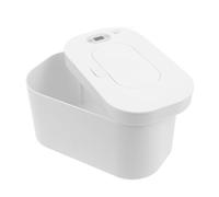 INOOMP Portable USB Wipes Warmer with Built-in LED Display and Temperature Control for Home and Diaper Changing, White Pp Material Tissue Heater with 5v 10w Power and USB Data Cable