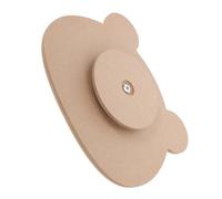 INOOMP Pottery Plate Mold Slump Plate Mold for Crafters and Potters Wooden Bear Shaped Minimizes Deformation Adds A Fun Touch Creative Versatility for Studio Sessions and School Teaching