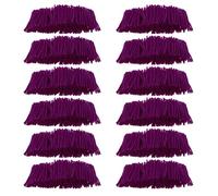INOOMP Pre-Cut Acrylic Latch Hook Yarn Versatile Crafting Material 12 Rolls Purple Resists Fraying and Splitting for Rug Hooking Supplies for Latch Hooking Projects and Wall Hanging