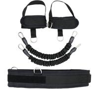 INOOMP Professional Tube Bands Resistance Training Supply with Neoprene and Regenerated Leather, Convenient Ankle Bands Activate Glutes for Indoor and Outdoor Fitness Workouts