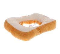INOOMP Protective Cat Collar S Size for 1-4 Lbs Kitten Bread-shaped Anti-scratch Cone Collar with Toast Design for Post-surgery and Healing