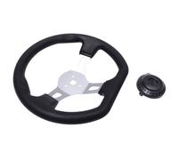 INOOMP PU Modification Steering Wheel for Go-kart Dune Buggy Racing with Alloy Core Easy to Install Replacement for Utv and Off-road Vehicles
