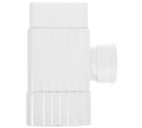 INOOMP PVC Downspout Gutter Y Connector for Rainwater Management, White PVC Rain Gutter Extension with Architectural Compliance, Modern Stylish Design for Efficient Drainage Systems