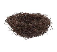 INOOMP Rattan Bird Nest Artificial Decor Small Birds Multipurpose Nest for Photography and Wedding Supplies