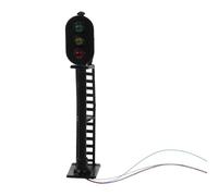 INOOMP Realistic Adornments Life Miniature in and Scene Micro Landscape 1:87 Scale Train Model Traffic Light Black, Sturdy Metal Abs Construction, Not Easy to Fade Desk