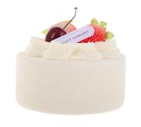 INOOMP Realistic Faux Cake Model for Birthday Decor Cherry Design for Party Supplies Sweet Table Display Photography Accessories and Event Planning