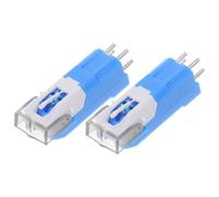 INOOMP Record Player Needle Reusable 2pcs Turntable Replacement Needle Sapphire and Plastic Blue Easy Installation for Turntable Vinyl Records