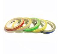 INOOMP Red Reflective Tape for Bike Wheels and Rims, 8m Self-adhesive Reflective Stickers Providing Extra Safety and Decoration for Riding at Night the Rain