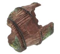 INOOMP Reptile Hiding Cave Plastic Hide Small Spider Scorpion Shelter Turtle Basking Platform for Gecko and Leopard Gecko Habitat Accessories