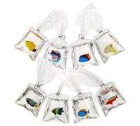 INOOMP Resin Fish Charms with Decorative Appeal 8pcs for Jewellery Making, Plastic Fish Pendants and Versatile Style Color Accessories for Phones and Special Occasions