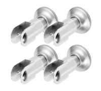 INOOMP Restroom Partition Bracket Adjustable Stainless Steel 4pcs with Stable Design and Fixing Effect , Support Foot Accessory for Height Range 55-60mm , Gap Public Restroom Partition
