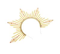 INOOMP Retro Sun Rays Headband Crown, Goddess Hair Clasp Headdress for Women, Lightweight Comfortable to Wear, Plastic and Metal, Engagements