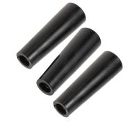 INOOMP Reusable Beer Tap Handle Replacement Portable and Stylish Design 3pcs Lightweight Black Plastic with Threaded Hole 3/8 for Beer Faucets and Kegerators for Home and Bar Use
