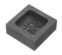 INOOMP Reusable Black Graphite Ingot Mold with Impact Resistance Triangle Shape for Metal Casting and Experiments in Jewelry Making and Test Analysis