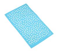 INOOMP Reusable Dog Paw and Bone Pattern Polyester Screen Stencil for Polymer Clay Jewelry Making, Easy to Use and Versatile Pet Themed Design Suitable for Everyday Wear