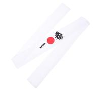 INOOMP Reusable Japanese Headband for Sushi Chef and Karate Sports, Cotton Material with Good Absorbability, White Colour, Safe and Decorative Headband Suitable for Doing Sports
