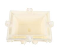 INOOMP Reusable Plastic Concrete Flowerpot Mold for Bonsai and Plant Pots, Rectangle Shape, Low Maintenance Design Suitable for Outdoor and Park Gardening Projects