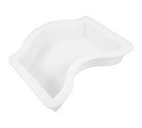 INOOMP Reusable White Concrete Stone Molds Made of Sturdy Pp for Easy Operation and Versatile Application, for Landscaping Projects and Patio Decoration Stepping Stone and Paver Mold
