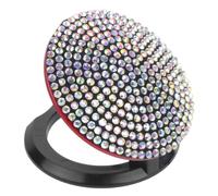 INOOMP Rhinestone Push to Start Button Cover Car Key Ignition Starter Bling Decoration Ring Car Accessories Luxury Interior Upgrade Easy Installation