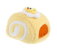 INOOMP Roll Hamster Cotton Nest Plush Warm Hideaway for Small Animals Cozy Bed for Hamsters Guinea Pigs and Small Easy to Clean and Comfortable