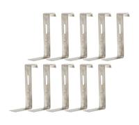 INOOMP Roof Tile Clips Non-Slip Fix Clip Replacement Heavy Duty Stainless Steel Roof Fix Tool Home Improvement 10Pcs