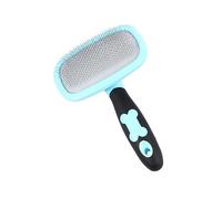 INOOMP Rotatable Pet Massager Comb Large Grooming Tool for Dogs Cats Blue with Dots Ergonomic Grip for Removal Tangle Dander Elimination