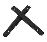 INOOMP safety belt receiver 2pcs rope safety barriers receiver ABS black sturdy construction for outdoor use and crowd control