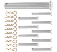 INOOMP Scaffolding Fixing Pin with Cotter Clip 10Pcs 10Mm Diameter 70Mm Length for Scaffold Safety and Construction Use