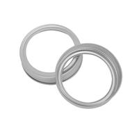 INOOMP Screw Bands Easy to Wash Iron 5pcs 70mm Silver for Mason Jar Lids Dishwasher Safe Replacement Jar Rings with Seal Ring inside Glass for Storage and Canning