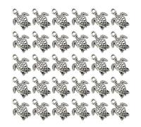 INOOMP Sea Turtle Alloy Charm Pendant Set 50pcs for Jewelry Making