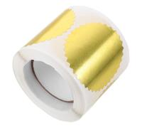 INOOMP Self-Adhesive Gear Seal Stickers for Certificates 50Mm Embossed Foil Labels Suitable for Diploma Awards, School Events, Invitations, and Scrapbooking