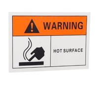 INOOMP Self Adhesive Hot Surface Warning Signs Plastic Safety Labels Sturdy Burn Prevention Caution for Machinery