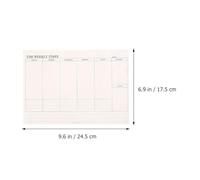 INOOMP Self-discipline Business Daily Planner Notepad Tearable Paper Weekly Task Planner with Check to Do List for Business Daily Schedule and Study Room Use