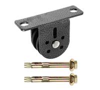 INOOMP Silent Fixed Steel Pulley Block with Bearings and Screws Wall-mounted Hoisting Pulley for DIY Lifting Suitable for Gym Cables and Industrial Use