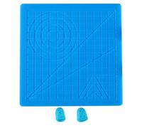 INOOMP Silicone Drawing Pad for 3d Pens with Heat-resistant Finger Sleeve, Blue Mat Designed for Easy Operation and Creative Drawing in DIY Projects and Art