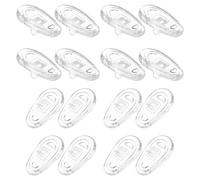 INOOMP Silicone Eyeglass Nose Pads Non-Slip Glasses Nose Bracket Chamber Cushion Replacement for Sunglasses Eyewear Comfortable Fit 8 Pieces