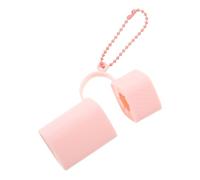 INOOMP Silicone Lipstick Holder Portable Lip Gloss Pouch Waterproof Independent Divider Design Sleek Pink Case for Women Makeup Bag Travel