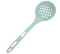 INOOMP Silicone Strainer Spoon Slotted Spoon Blue Easy to Use Time-Saving Kitchen Utensil for Draining and Skimming