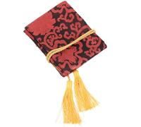 INOOMP Silk Sword Bag for Taichi and Japanese Swords Vintage Style Satin with Floral Pattern Carrying Bag with Tassel