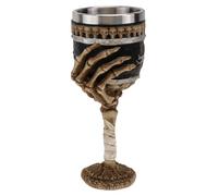 INOOMP Skeleton Hand Goblet Halloween Wine Cup with Stainless Steel and Resin Material for Party Drink Ware and Hard Liquor