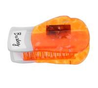 INOOMP Small Boxing Glove Suitable for Formal Office Looks Hair Claw Clips Acetate Material, Quick Updo Solution, Resistant to Deformation for Women and Casual Exercise Outfits