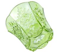 INOOMP Small Light Green Glass Lampshade with Elegant Vintage Design, Heat Resistant and Easy Maintenance Mini Lamp Shade for Lighting Cozy Corners and Reading